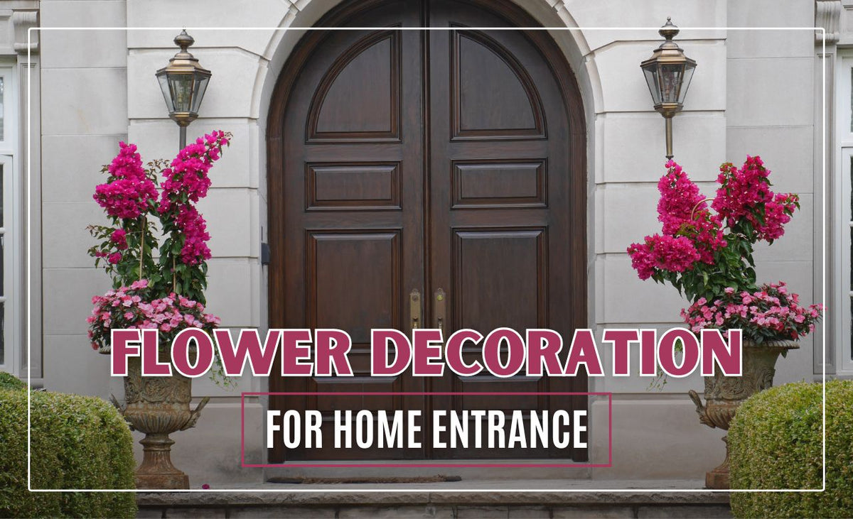 Flower decoration for home entrance in Dubai