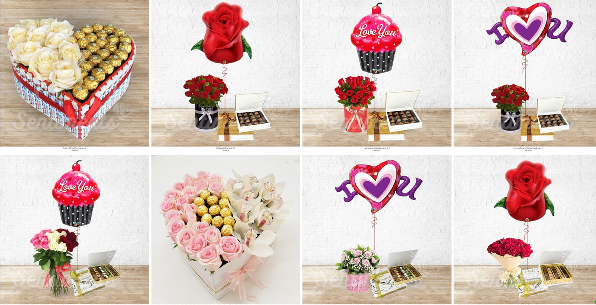 Chocolates with Flowers Bouquet (Online Delivery Dubai)