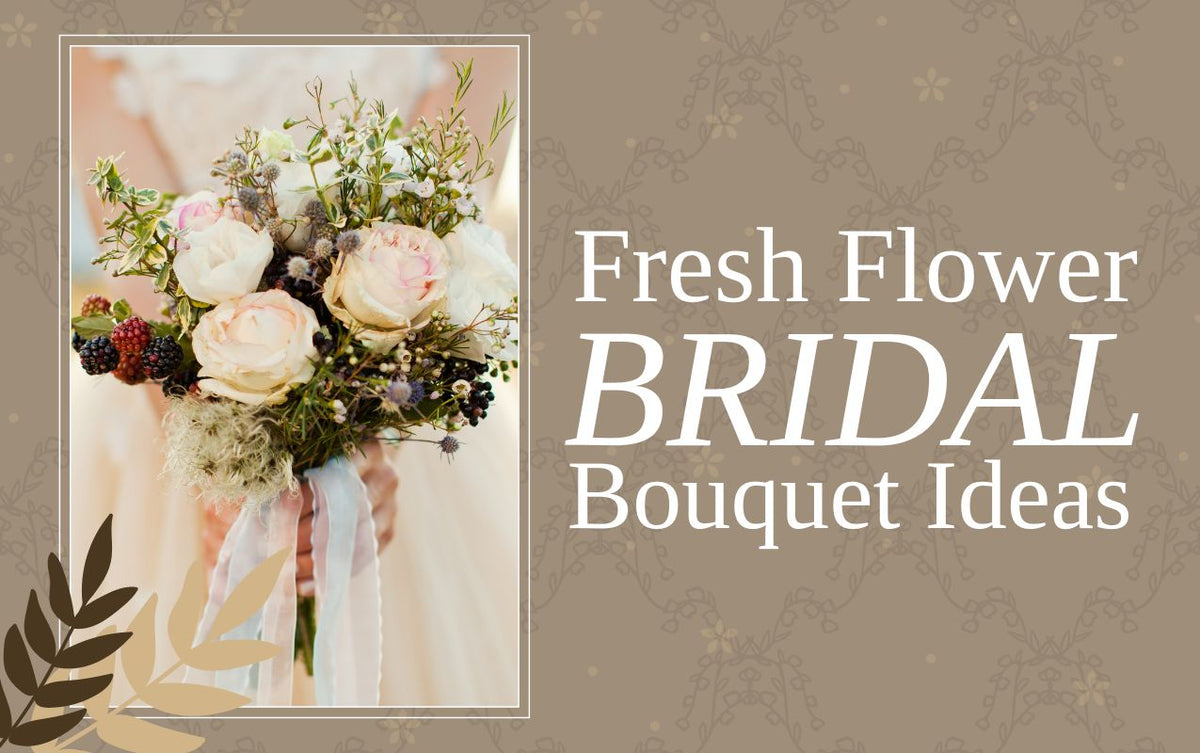 Fresh flower bridal bouquet ideas in Dubai