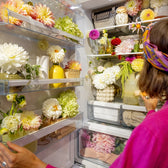 Keep flowers fresh in the fridge Tips