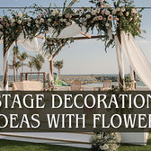 Stage Decoration with Flower for Wedding & Reception in Dubai, UAE