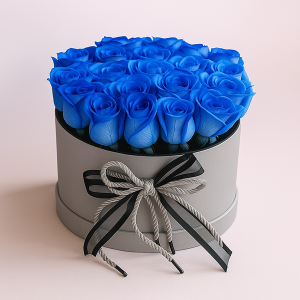 25 Blue Rose Box