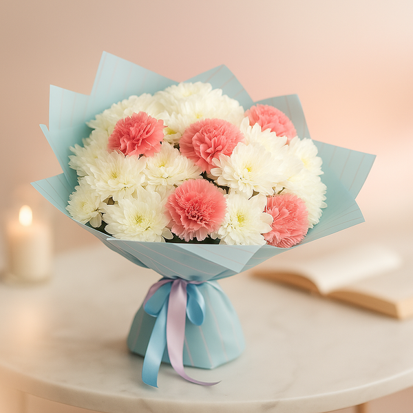Chrysanthemum Fresh Flower Hand Bouquet