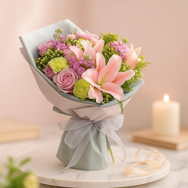 Classic pinks & Purple