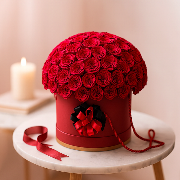 Romantic 50 Red Roses