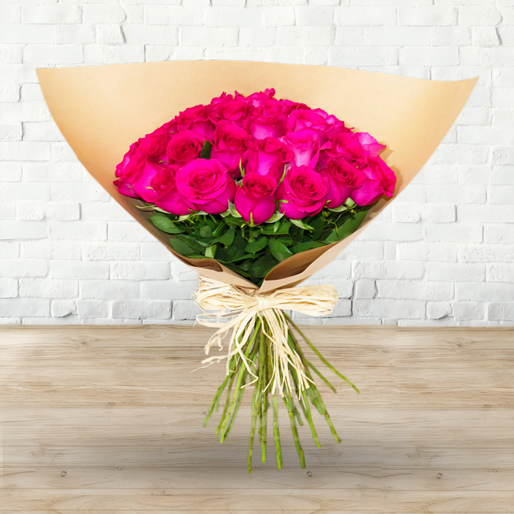 50 Pink Roses Bouquet