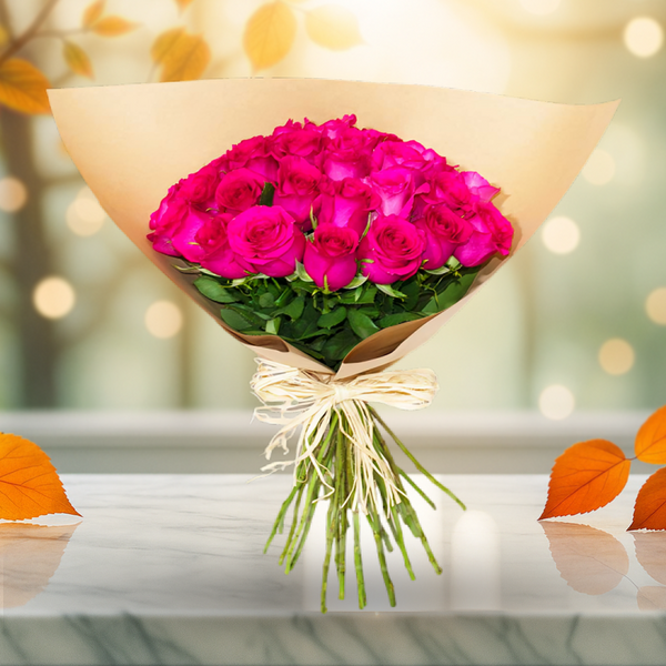 50 Pink Roses Bouquet