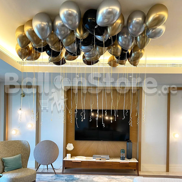 Glitzy & Glamour Chrome Helium Balloons -  50count / 100count