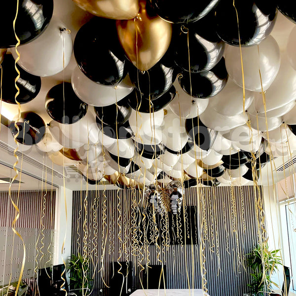 New Year Chrome Helium Balloons - 100/200/300/500 count