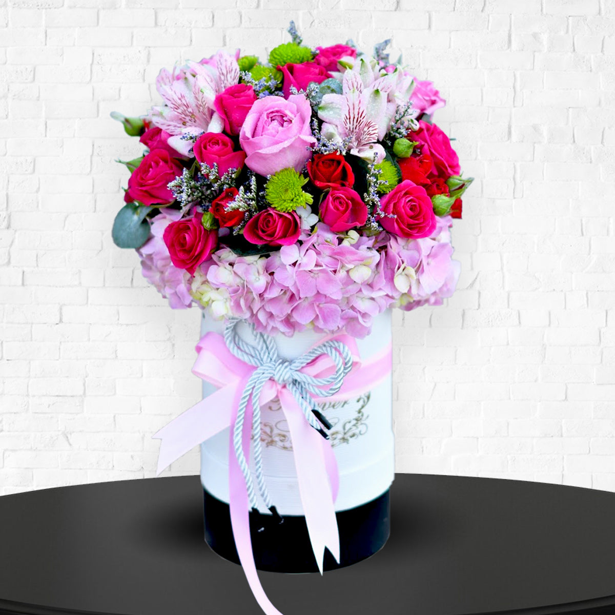 Mixed Pink Fresh Flower Arrangement