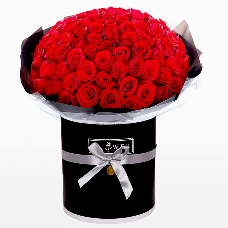 Great Love Red Roses Fresh Flower Arrangements