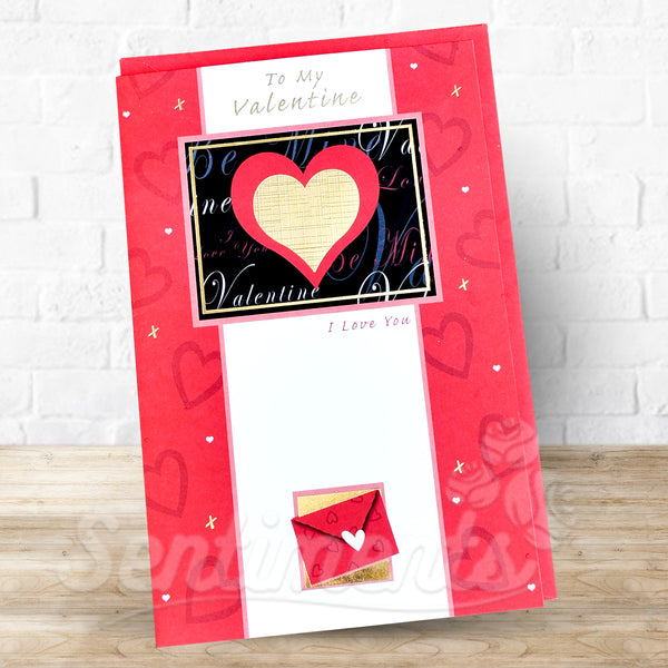 My Valentine on Valentine's Day Card