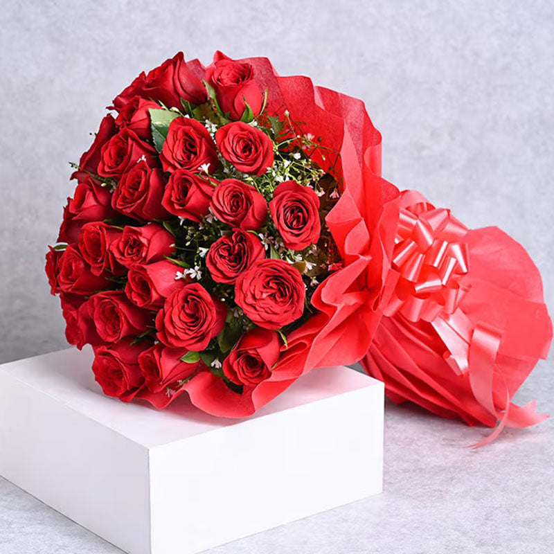 Love Me Like Me Red Roses Fresh Flower Hand Bouquet