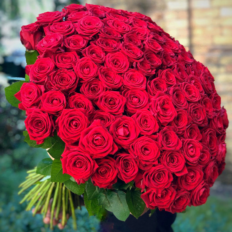 Love at First Sight Red Roses Fresh Flower Hand Bouquet