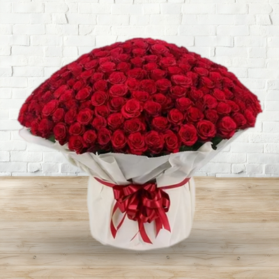 LOVE with Red Rose Bouquet
