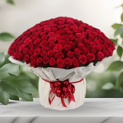 LOVE with Red Rose Bouquet