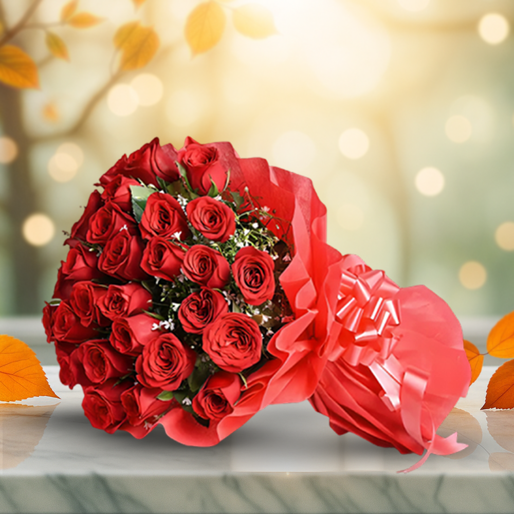 Love Me Like Me Red Roses Fresh Flower Hand Bouquet