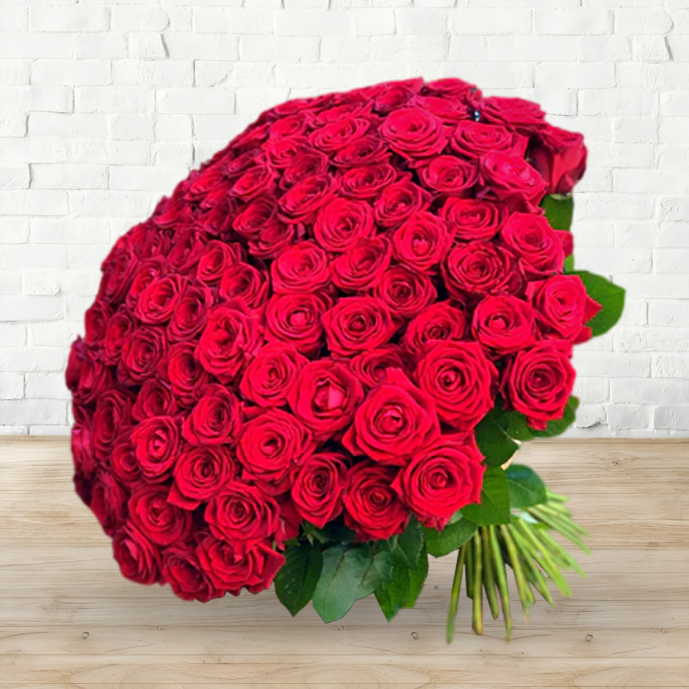 Love at First Sight Red Roses Fresh Flower Hand Bouquet