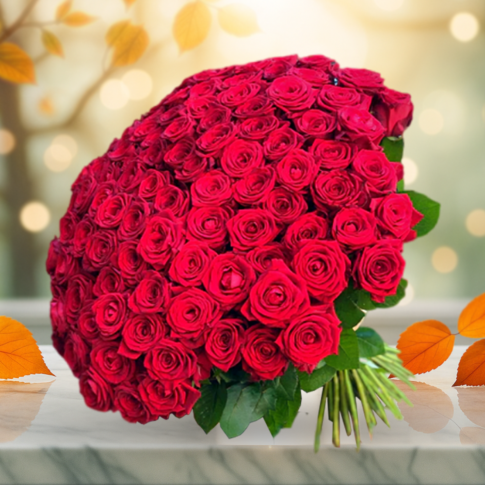 Love at First Sight Red Roses Fresh Flower Hand Bouquet