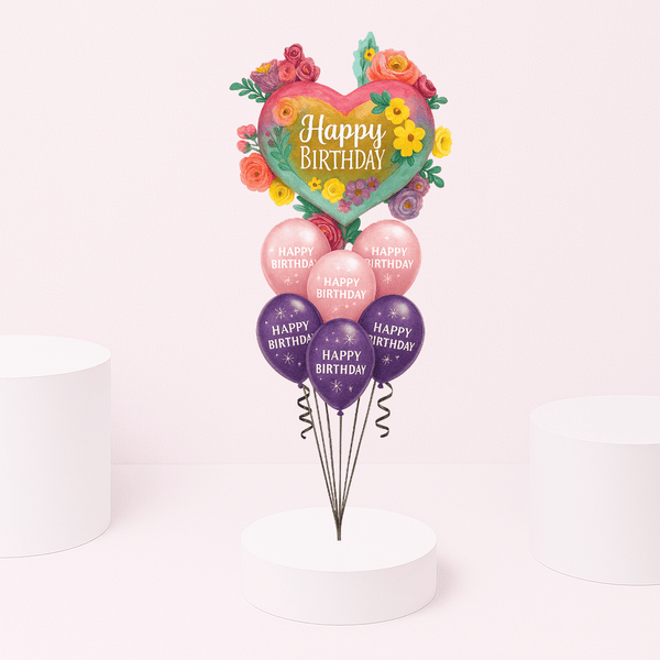 ROCKSTAR PURPLE AND PINK BIRTHDAY SPARKLE BOUQUET