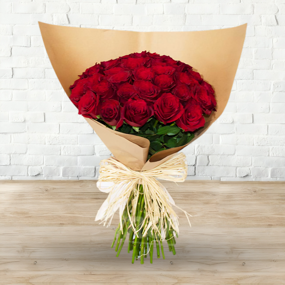 Romantic Red Roses Hand Bouquet