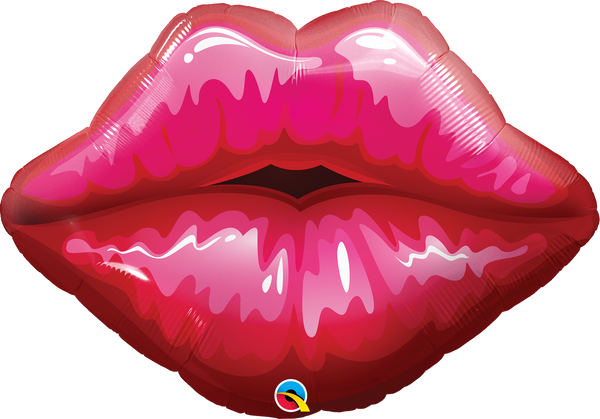 Lips Big Red Kissy SuperShape Foil Balloons