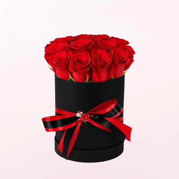 The Boxed Red Roses 12pcs
