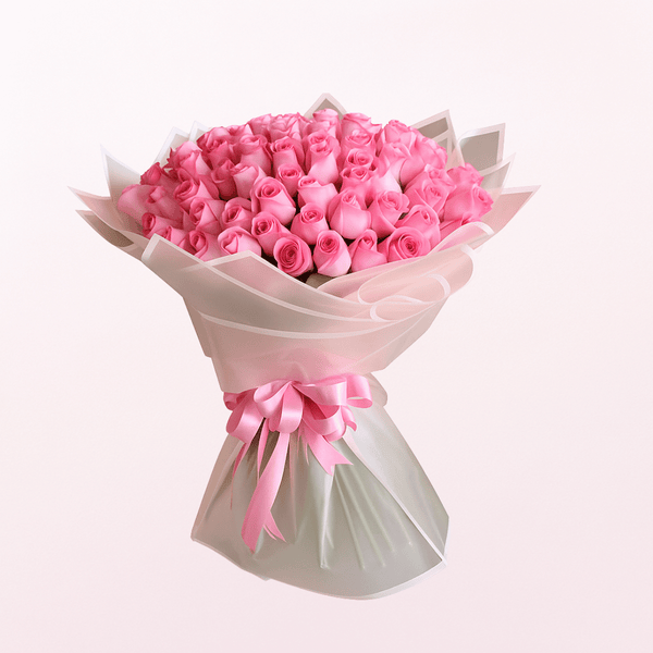 Simply Pink Roses Fresh Flower Hand Bouquet