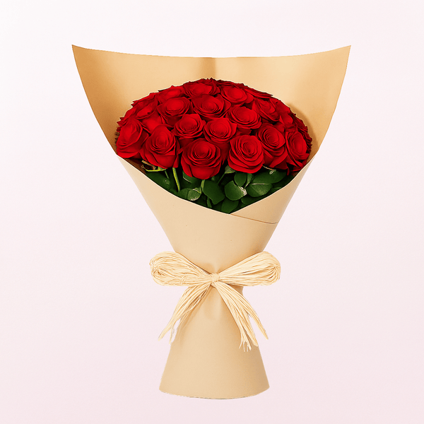 Romantic Red Roses Hand Bouquet