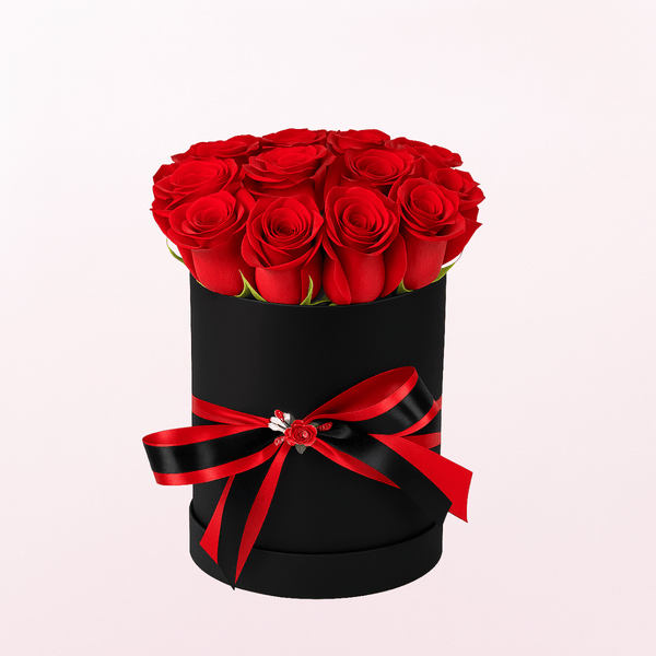 The Boxed Red Roses 12pcs
