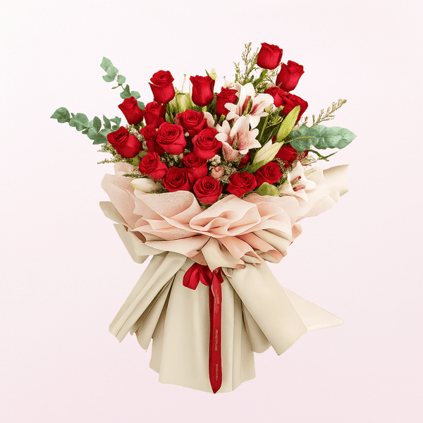 Adorable Roses and Lilies