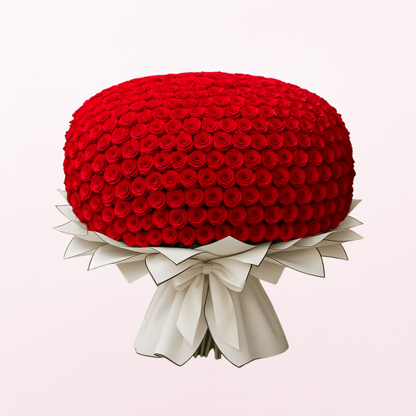 500 Red as Lips Roses Big Hand Bouquet