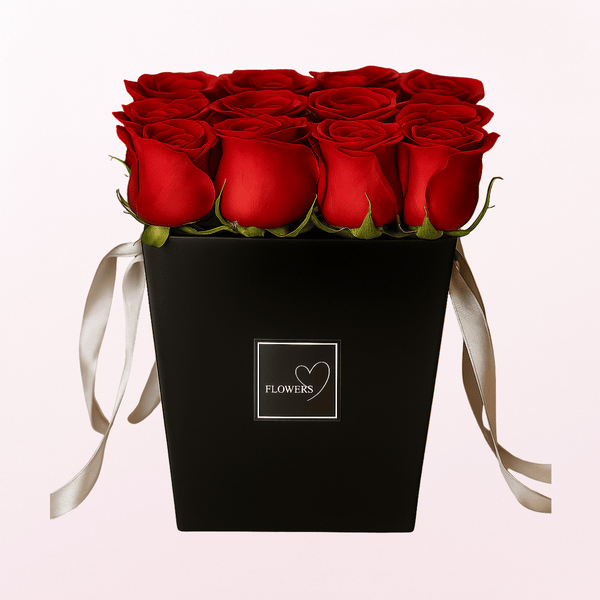 Red Roses in a Box