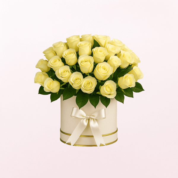 24 White Roses - LOVE