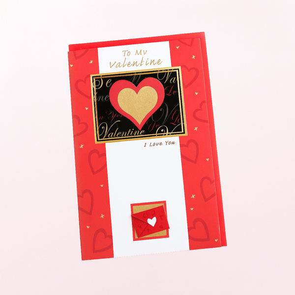 My Valentine on Valentine's Day Card
