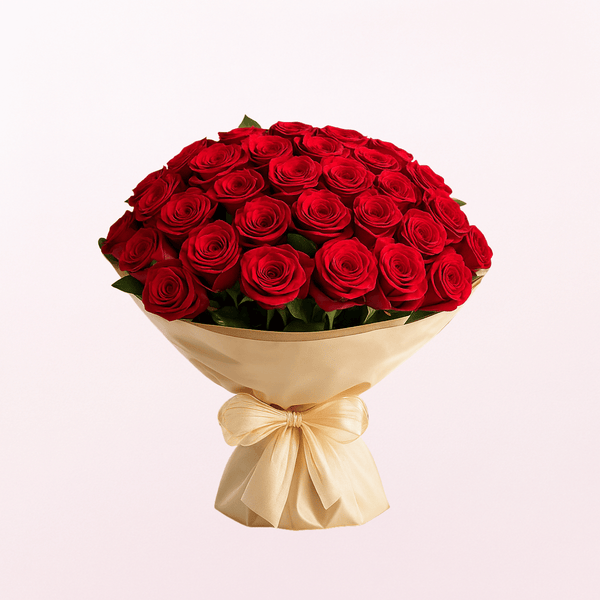 24 Red Roses Hand Tied