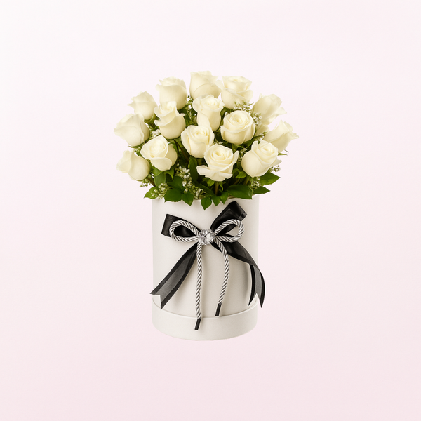 White and White Roses -18 Roses