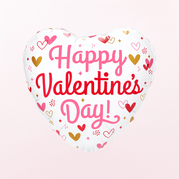 VALENTINE'S HEARTS &amp; SPECKLES 18inches Foil