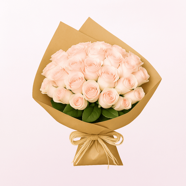 Pink Roses Flower Hand Bouquet