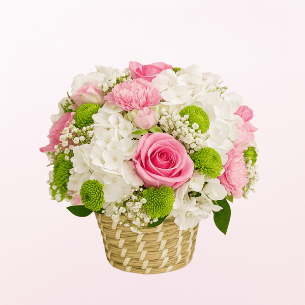 Mini Basket Fresh Flower Arrangement