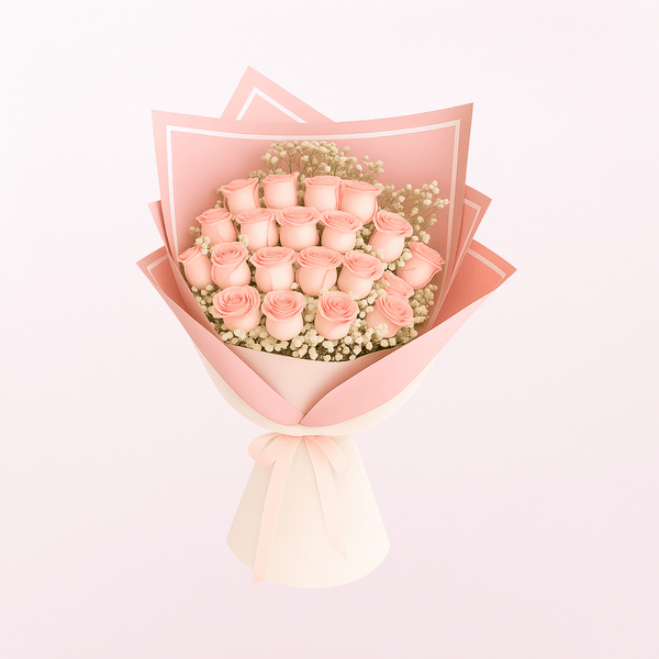 Pink Rose Bouquet  24pcs