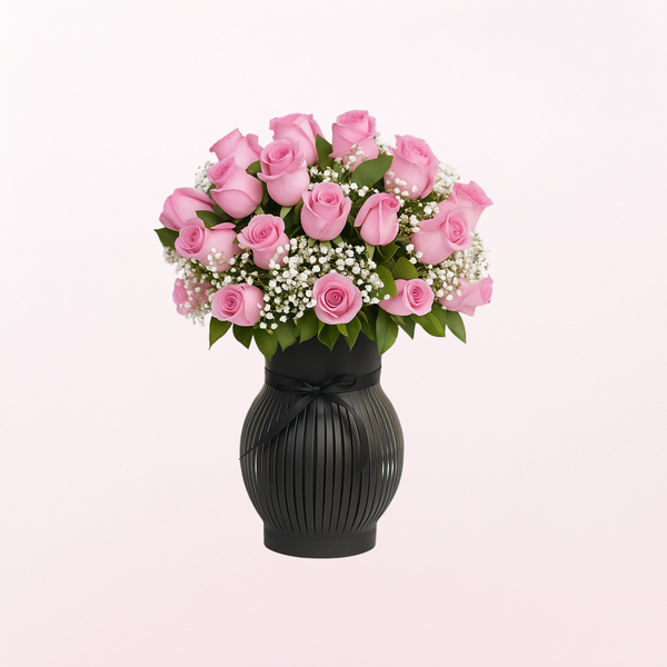 Rossie Posh Pink Roses Arrangement