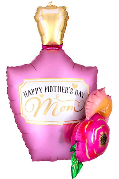 Perfume Bottle Garland Satin 3D Happy Mother's Day Balloon
