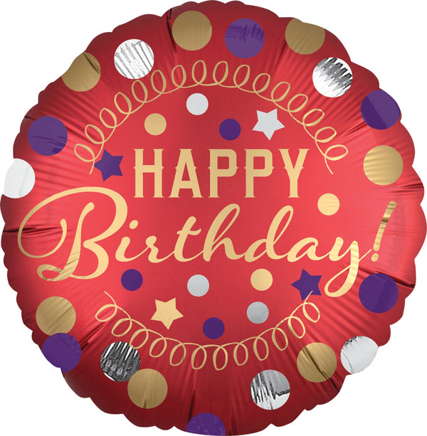 Red Satin Party Balloon