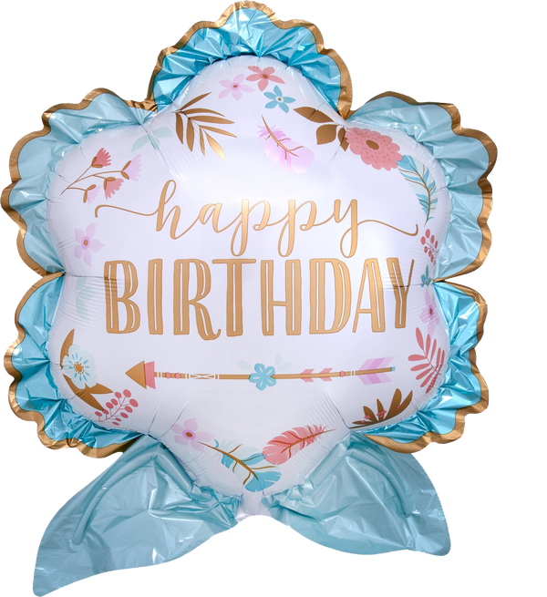 Boho Birthday Girl Foil Balloons