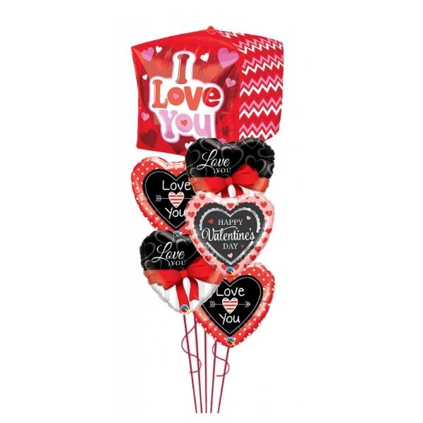 VALENTINE'S SCALLOPED TRIM BALLOONS