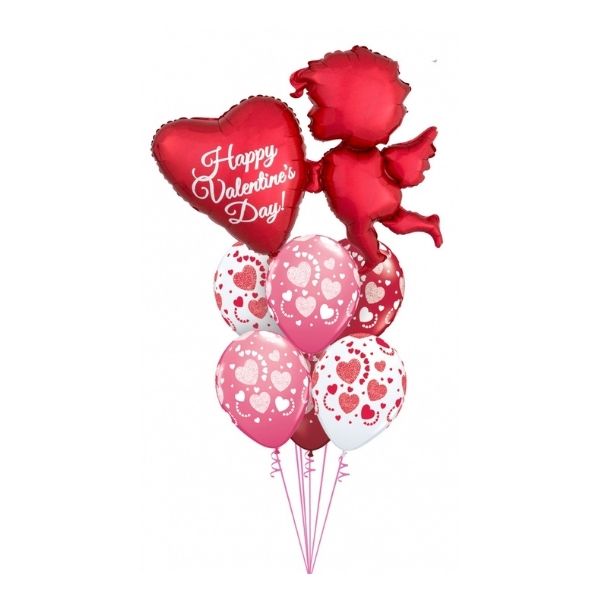 Red Cupid Valentines day Bouquet