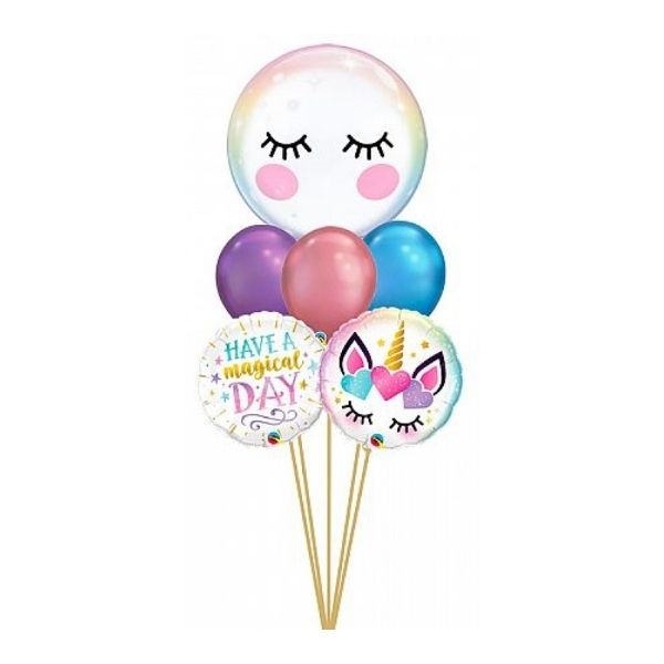 EYELASHES AND UNICORN HAVE A MAGICAL DAY CHROME BOUQUET