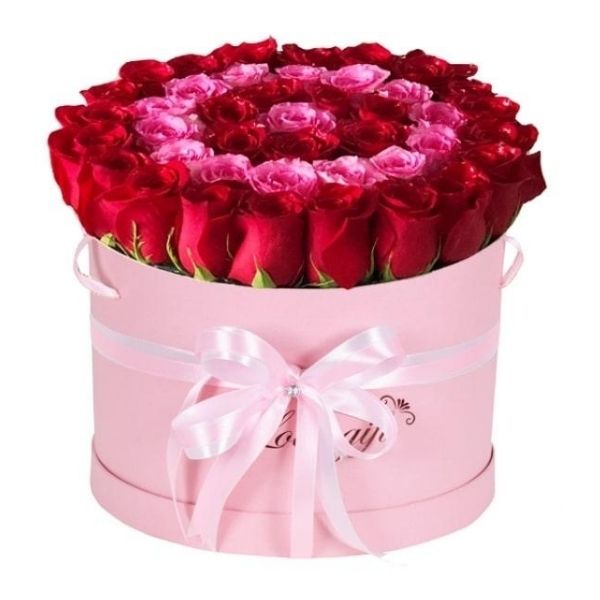 36 Red and Pink Roses Box
