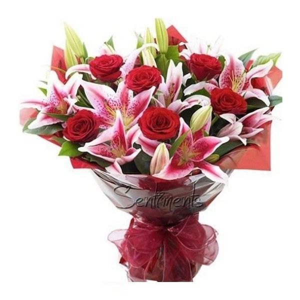 Adorable Roses and Lilies